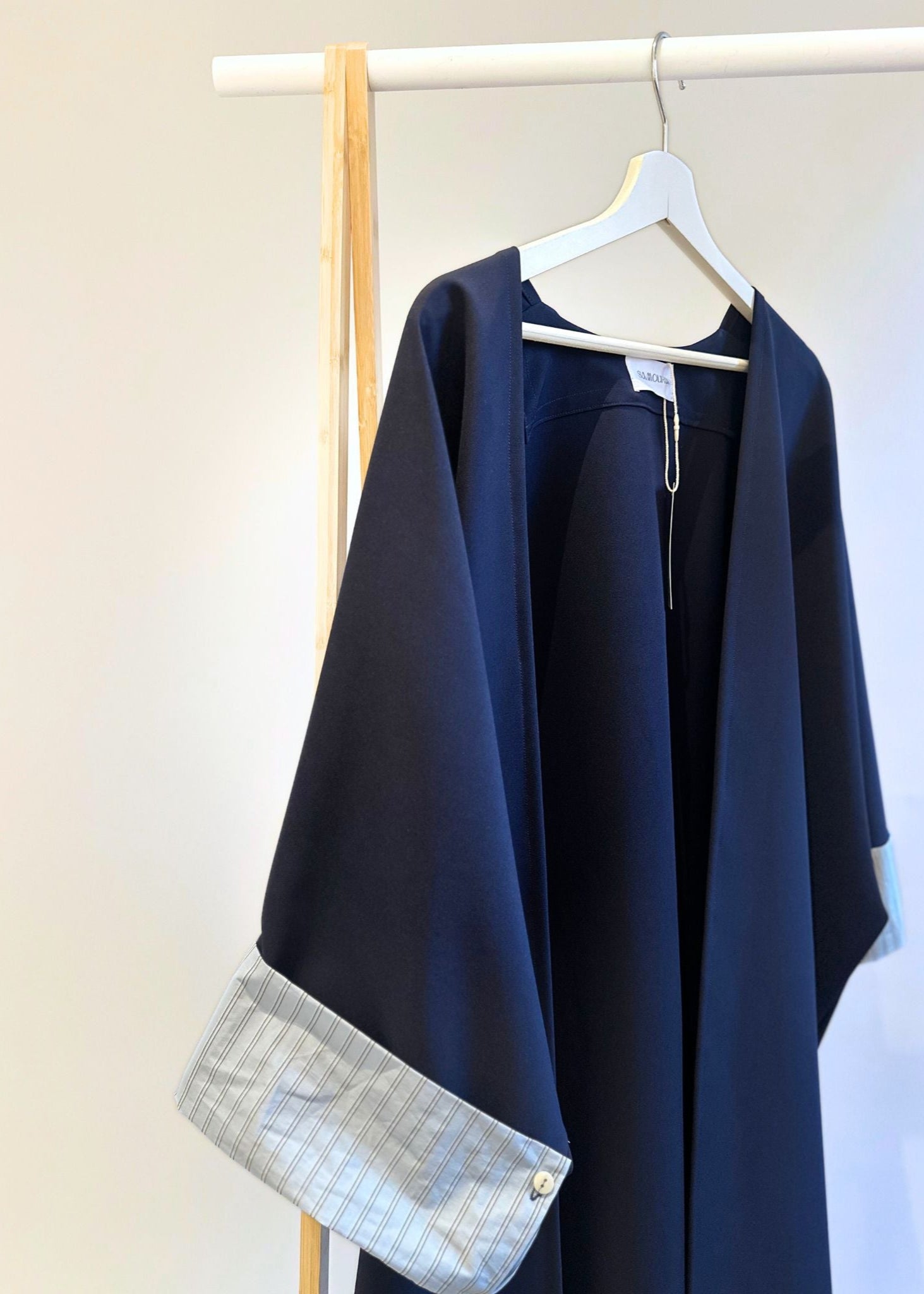 002 - KIMONO MANCHES RAYÉES NAVY