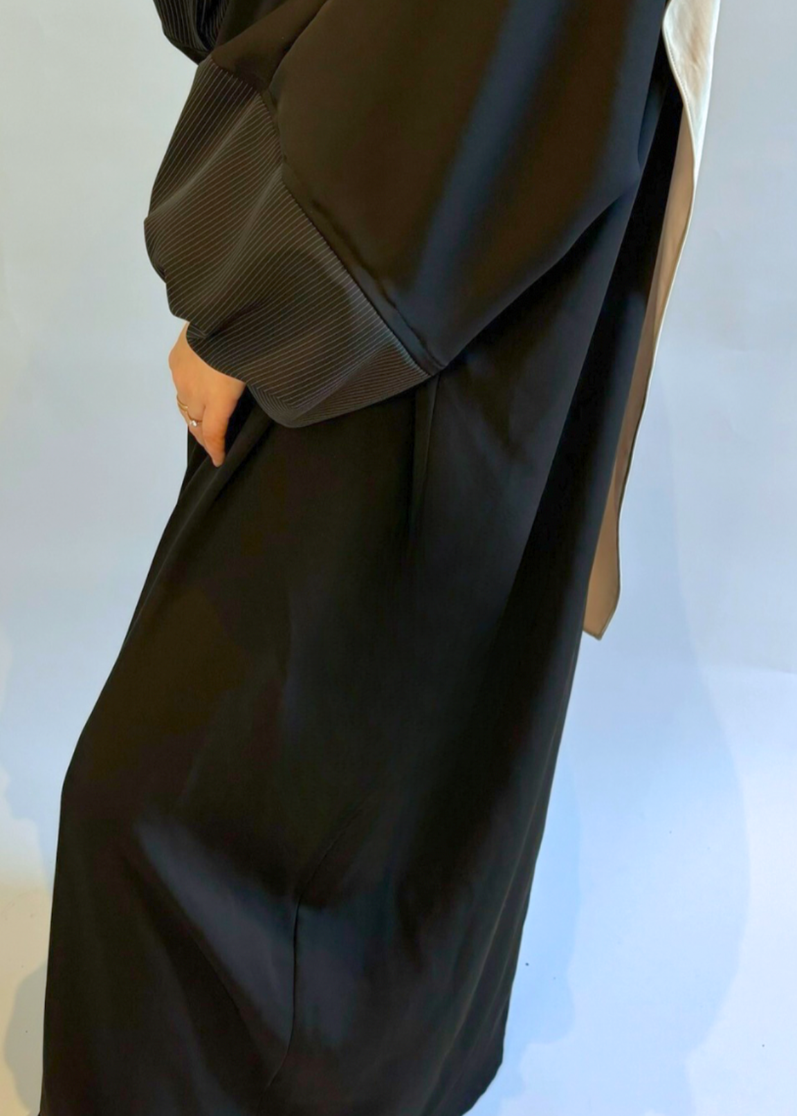 001 - ABAYA MANCHES BOUFFANTES BLACK