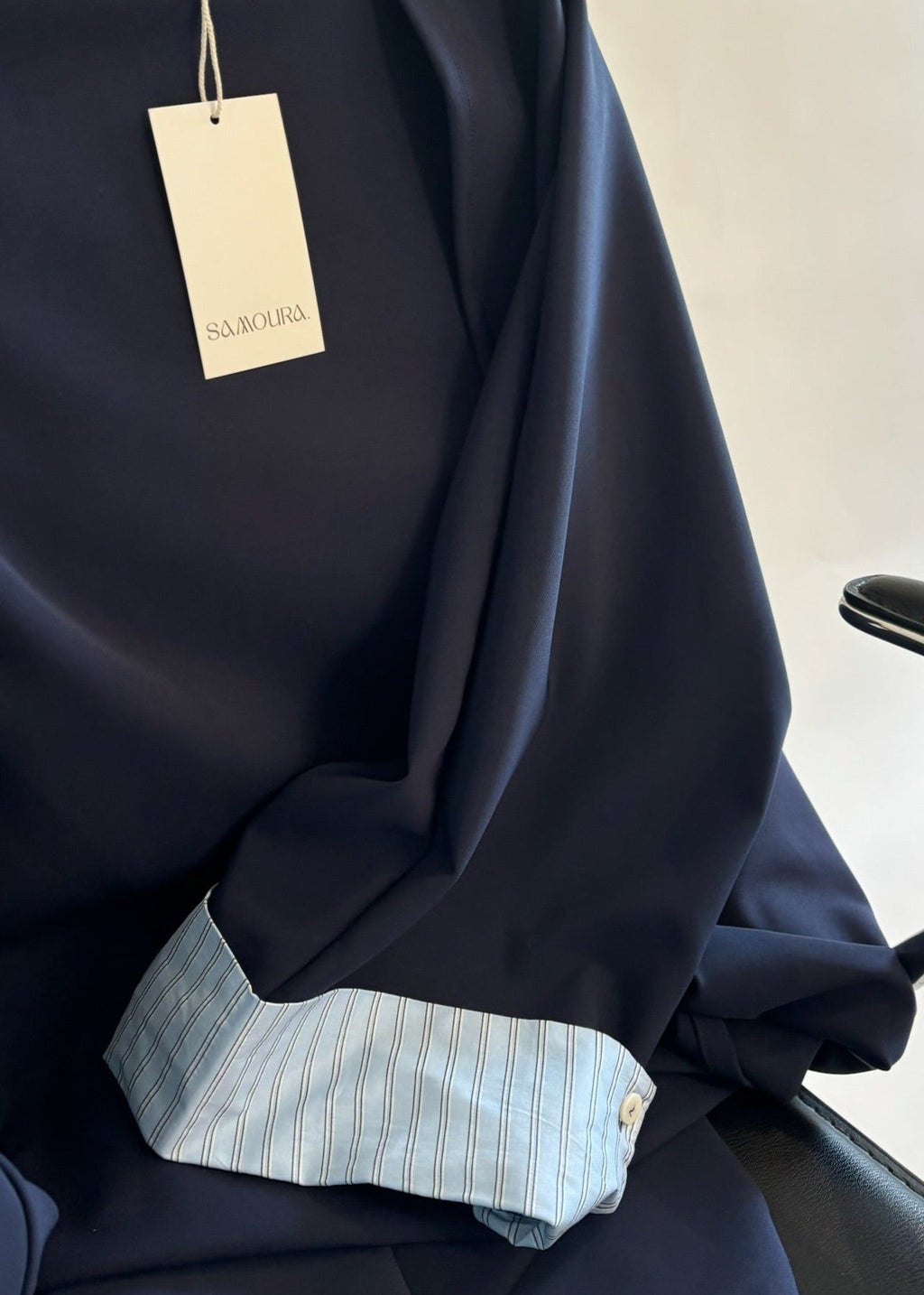 002 - KIMONO MANCHES RAYÉES NAVY