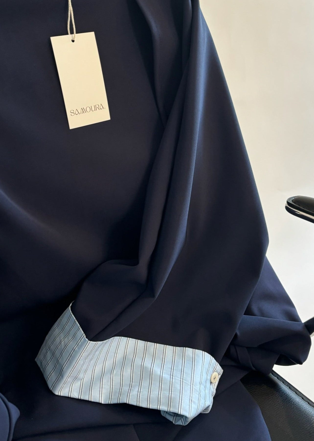 002 - KIMONO MANCHES RAYÉES NAVY