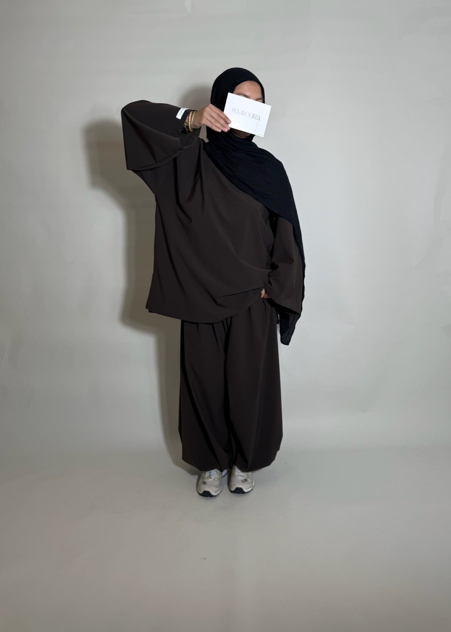 PANTALON BOUFFANT MARRON