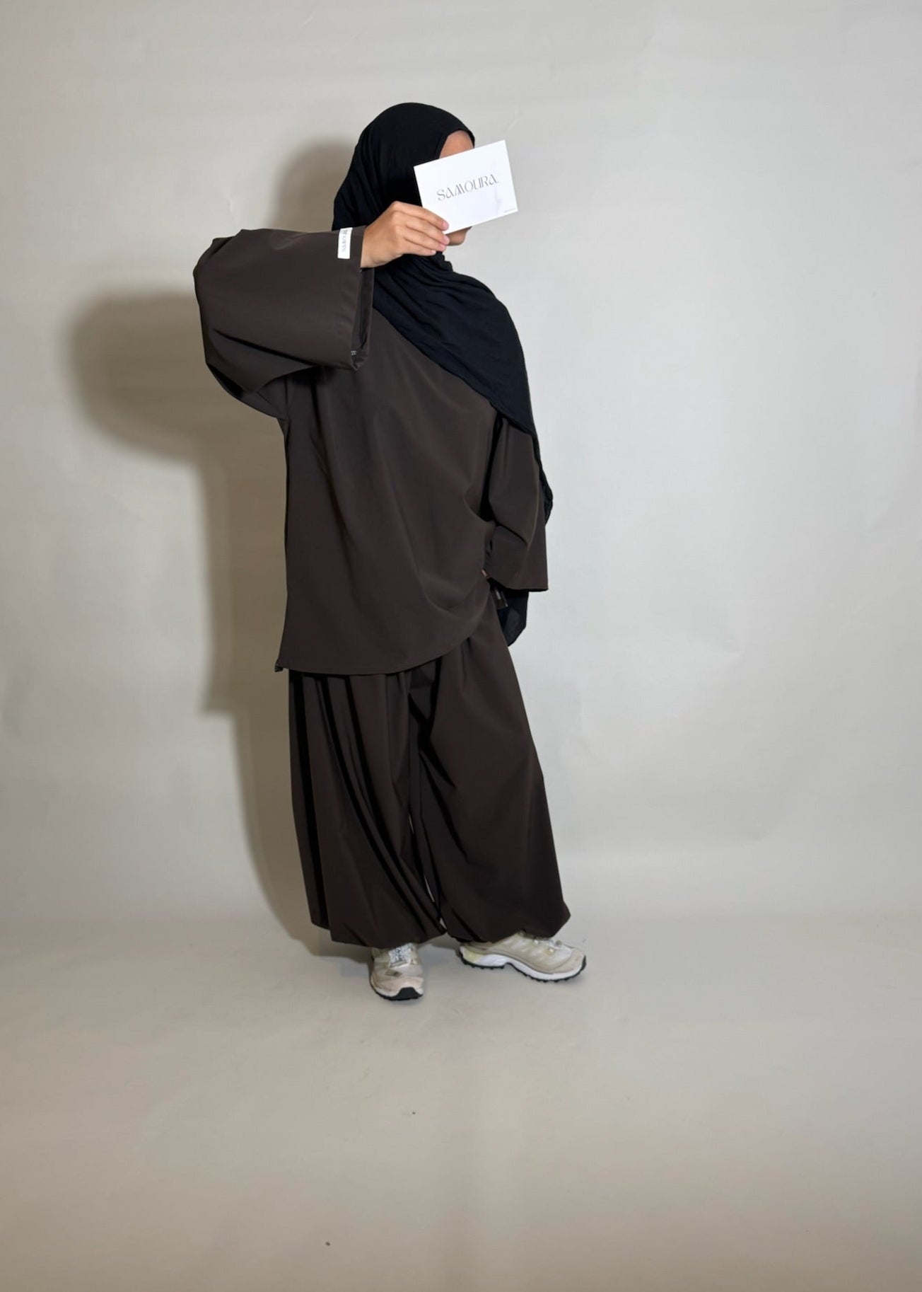 PANTALON BOUFFANT MARRON